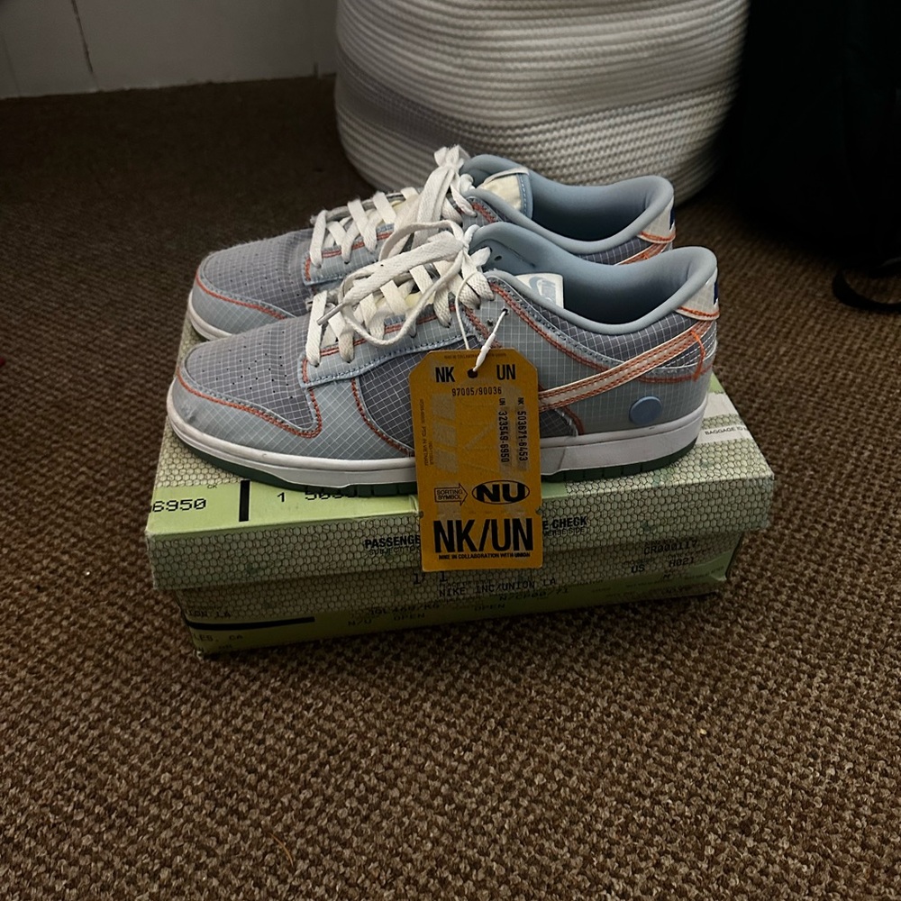 Nike Dunk Low Union Passport Pack Argon Mens 10.5